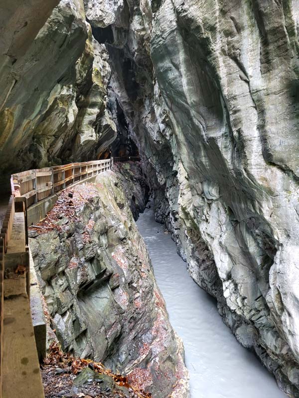 Taminaschlucht @ Bad Ragaz, Zwitserland Taminaschlucht @ Bad Ragaz, Zwitserland